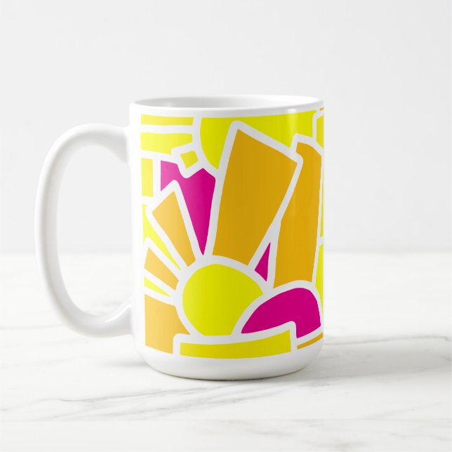 Caneca De Café Arte Festiva de Doodle 42 (Esquerda)