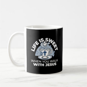 Caneca De Café Arte Fiável - Teacup com Cruz e Dove