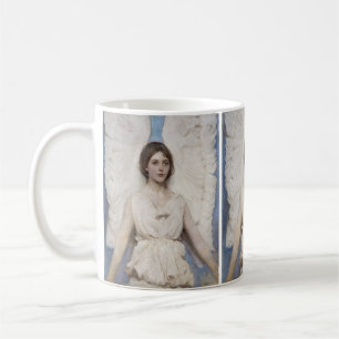 Caneca De Café Arte Fina Vitoriana Vintage Anjo Abbott Thayer