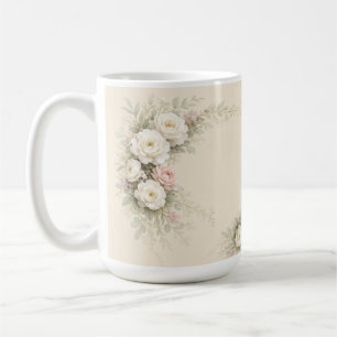 Caneca De Café Arte Floral de Jardim Europeu