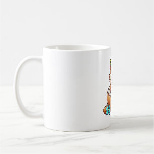 Caneca De Café Arte Fofa de Lontra Coco 