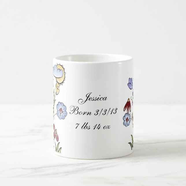Caneca De Café Arte Foliar Personalizada de Jardins (Centro)
