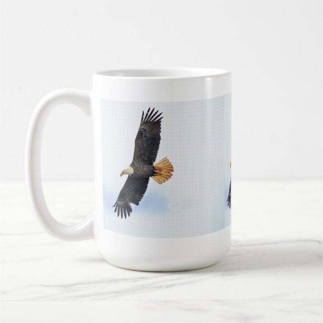 Caneca De Café Arte Fotográfica Bald Eagle Wildife (Esquerda)
