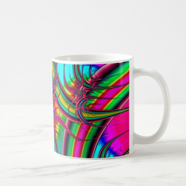 Caneca De Café Arte Fractal 23 Mug (Direita)
