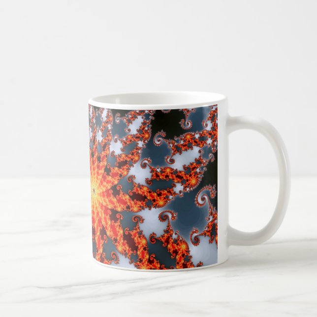 Caneca De Café Arte Fractal 25 Mug (Direita)