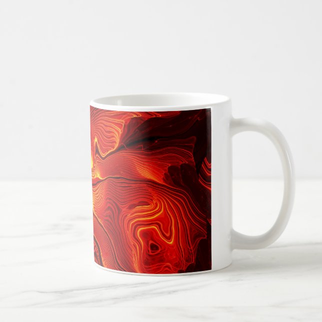 Caneca De Café Arte Fractal 36 Mug (Direita)