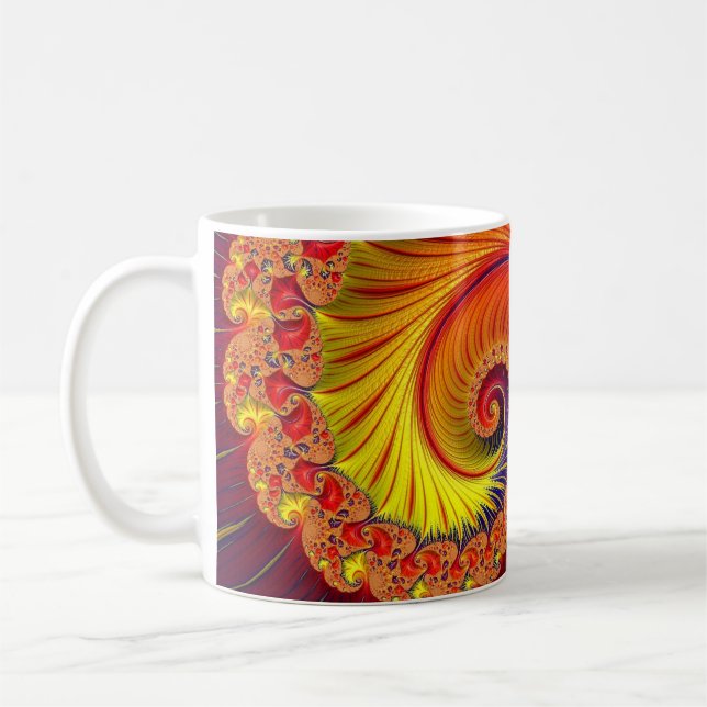 Caneca De Café Arte Fractal 41 Mug (Esquerda)
