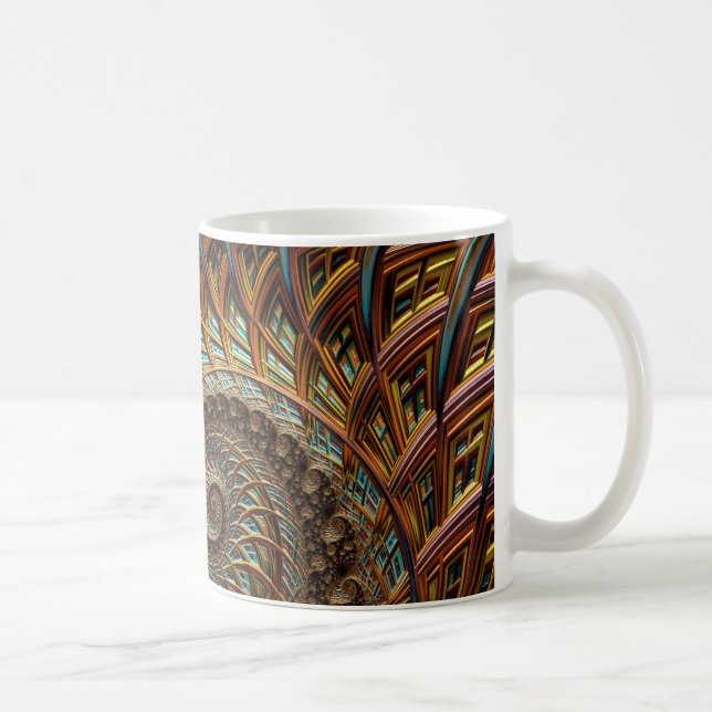 Caneca De Café Arte Fractal 46 Mug (Direita)