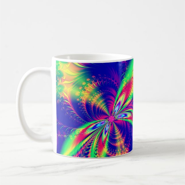 Caneca De Café Arte Fractal 52 Mug (Esquerda)