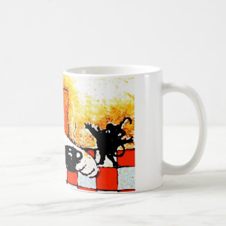 Caneca De Café Arte Gato-Original do copo de café por Streater