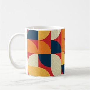 Caneca De Café Arte Genérica: Círculos Quarter Coloridos