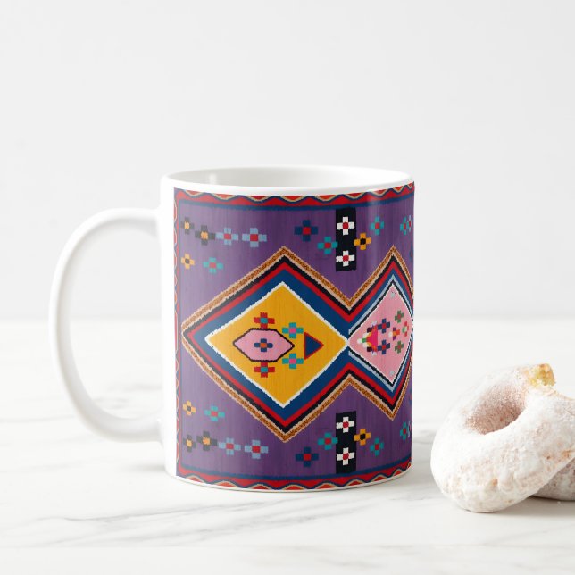 Caneca De Café Arte Geométrica Fina de Patrimônio Andaluz (Com Donut)