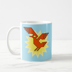 Caneca De Café Arte geométrica moderna do pássaro do Condor