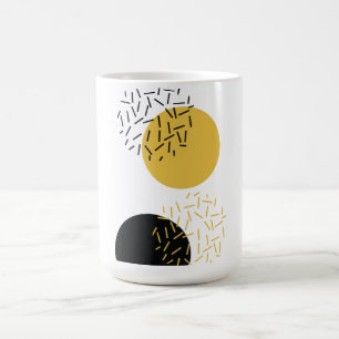 Caneca De Café Arte geométrica urbana simples, moderna e moderna