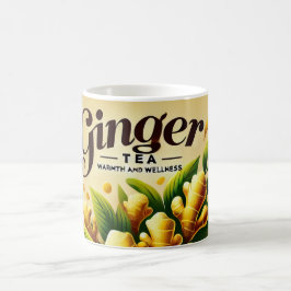 Caneca De Café Arte Ginger Tea Design AI
