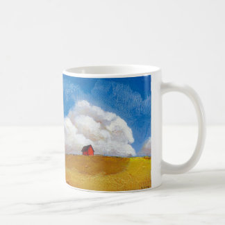 Caneca De Café Arte grande da paisagem da casa da fazenda do