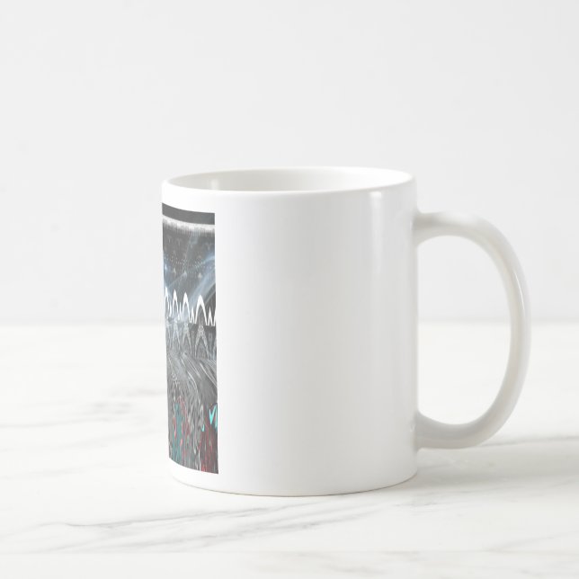 Caneca De Café Arte Impressa Abstrata Impressionante (Direita)