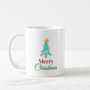 Caneca De Café Arte Infantil Feliz Natal. A Arte do Seu Filho Aqu