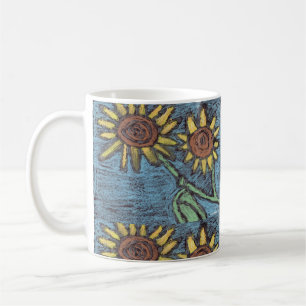 Caneca De Café Arte Infantil para CHOC - Girassóis Para Sempre