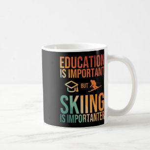 Caneca De Café Arte Legal de Esqui para Homens Mulheres Crianças