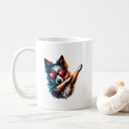 Caneca De Café Arte Legal do Cachorro Dabbing