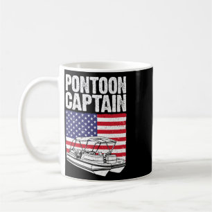 Caneca De Café Arte Legal do Capitão do Barco Pontão para Homens 