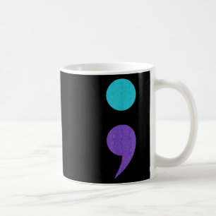 Caneca De Café Arte Legal do Sinal de Ponto e Vírgula para Preven