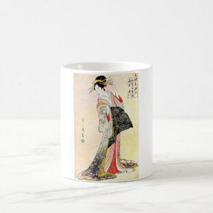 Caneca De Café Arte Legal Oriental japonesa Geisha