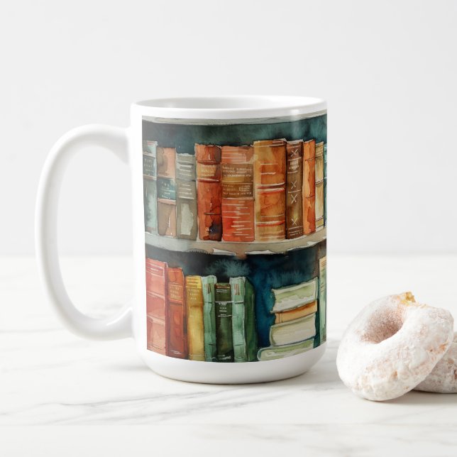 Caneca De Café Arte Literária  (Com Donut)