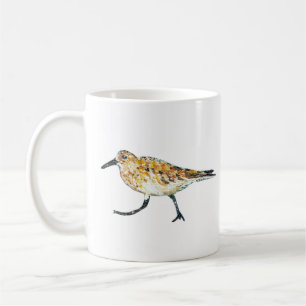 Caneca De Café Arte litoral da praia do Shorebird do borrelho