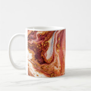 Caneca De Café Arte luxuosa no estilo oriental. espiral ouro, art