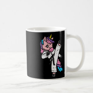 Caneca De Café Arte Marcial de Unicórnio Kickin Cute Karatê Taekw
