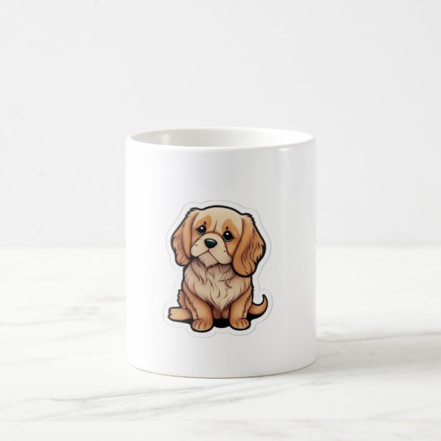 Caneca De Café Arte Memorial Invisível do Cachorro Leash - Ele ai (Centro)