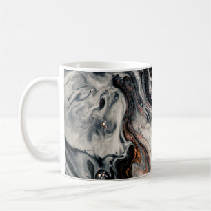 Caneca De Café Arte-mestre de design. Incêndios de mármore e