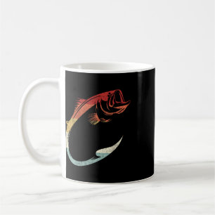 Caneca De Café Arte Minimalista de Anzol Legal para Entusiastas d
