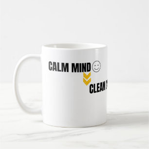 Caneca De Café Arte Minimalista de Gráfico para Negociação Inteli
