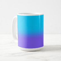 Arte Minimalista Ombré Azul e Roxo