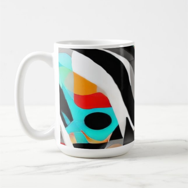 Caneca De Café Arte Moderna Splash (Esquerda)