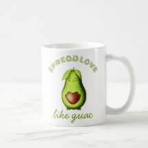 Arte original desenhada à mão - Cute Avocado