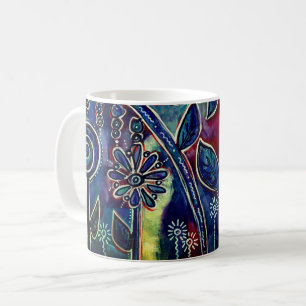Caneca De Café Arte Original do Jardim Flor do Lotus Phantasmagó