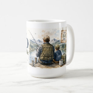 Caneca De Café Arte Pacífica de Pesca Pai e Filho