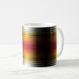 Caneca De Café Arte Padrão de Cores de Campo Plasmático de Reentr