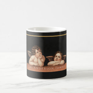 Caneca De Café Arte personalizada do Renascimento Vintage Ráfale