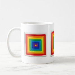 Caneca De Café Arte Pop Geométrica Ousada