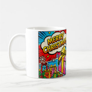 Caneca De Café Arte Pop Natal Feliz Mulher Árvore Presentes Quadr