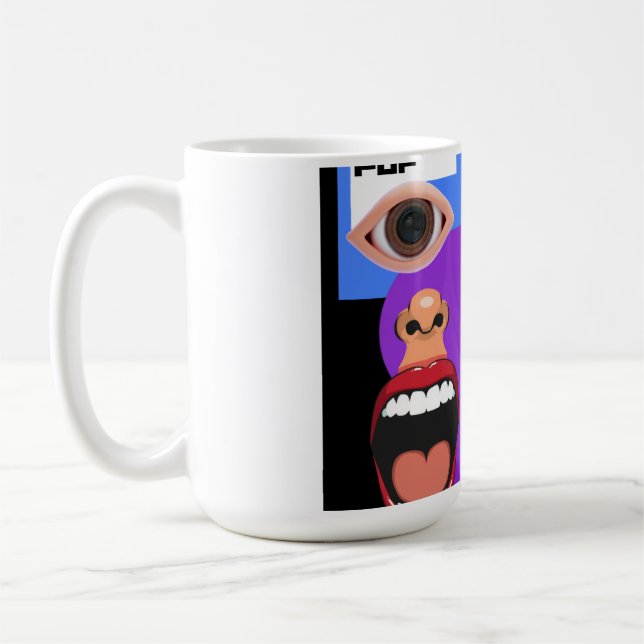 Caneca De Café Arte pop retrô (Esquerda)