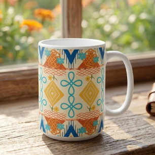 Caneca De Café Arte Popular Ensolarada