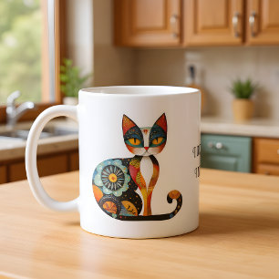 Caneca De Café Arte Popular Gato Humor "Não Solto Pelos. Eu Decor