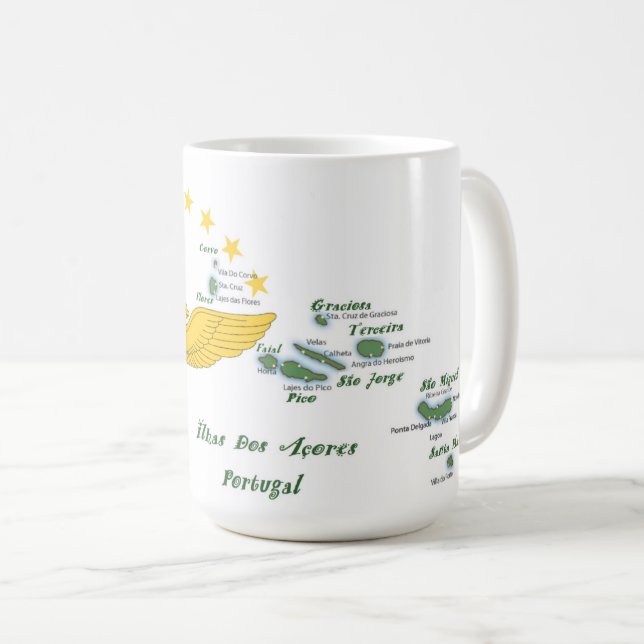 Caneca De Café Arte popular portuguesa (Frente Esquerda)