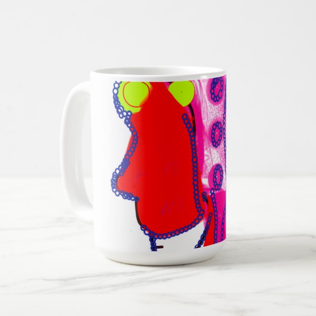 Caneca De Café Arte Régia Abstrata (Frente Esquerda)